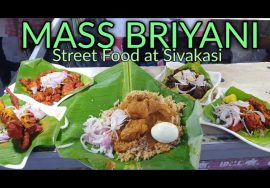 MASS BRIYANI !! STREET FOODS – SIVAKASI | VIRUDHUNAGAR MAVATTAM | Yummy Fries