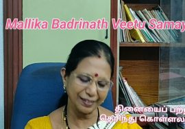 vlog: Information about Italian millet / தினையைப் பற்றிய விவரங்கள் – Mallika Badrinath