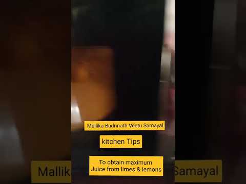 #Shorts 128 : Tips to Get more juice from lemons & limes – Mallika Badrinath