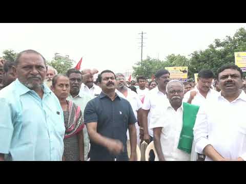 கீழ்பவானி கான்கிரீட் வாய்க்கால் திட்டத்தை எதிர்த்து சீமான் தலைமையில் மாபெரும் கண்டன ஆர்ப்பாட்டம்